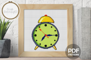Alarm Clock Modern Cross Stitch: A Craft Fair Must-Have