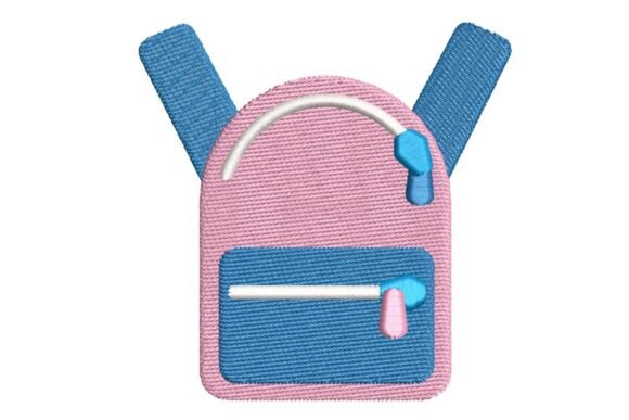 Charming School Backpack Embroidery for Projects