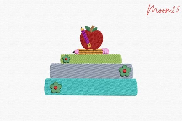 Charming School Books Apple Pencil Design