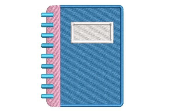 Charming Spiral Notebook Embroidery Design