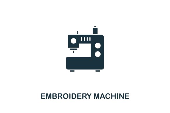 Embroidery Machine Icon: A Versatile Design Asset