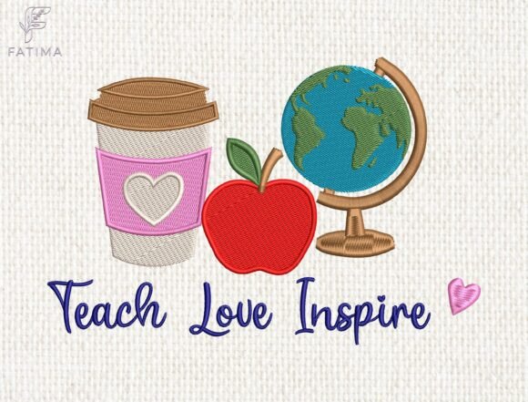 Inspiring Teach Love Embroidery for Cozy Sweatshirts