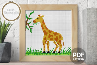 Reviewing Giraffe Eating Modern Cross Stitch