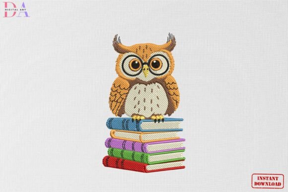 Wise Owl Book Stack: A Charming Addition